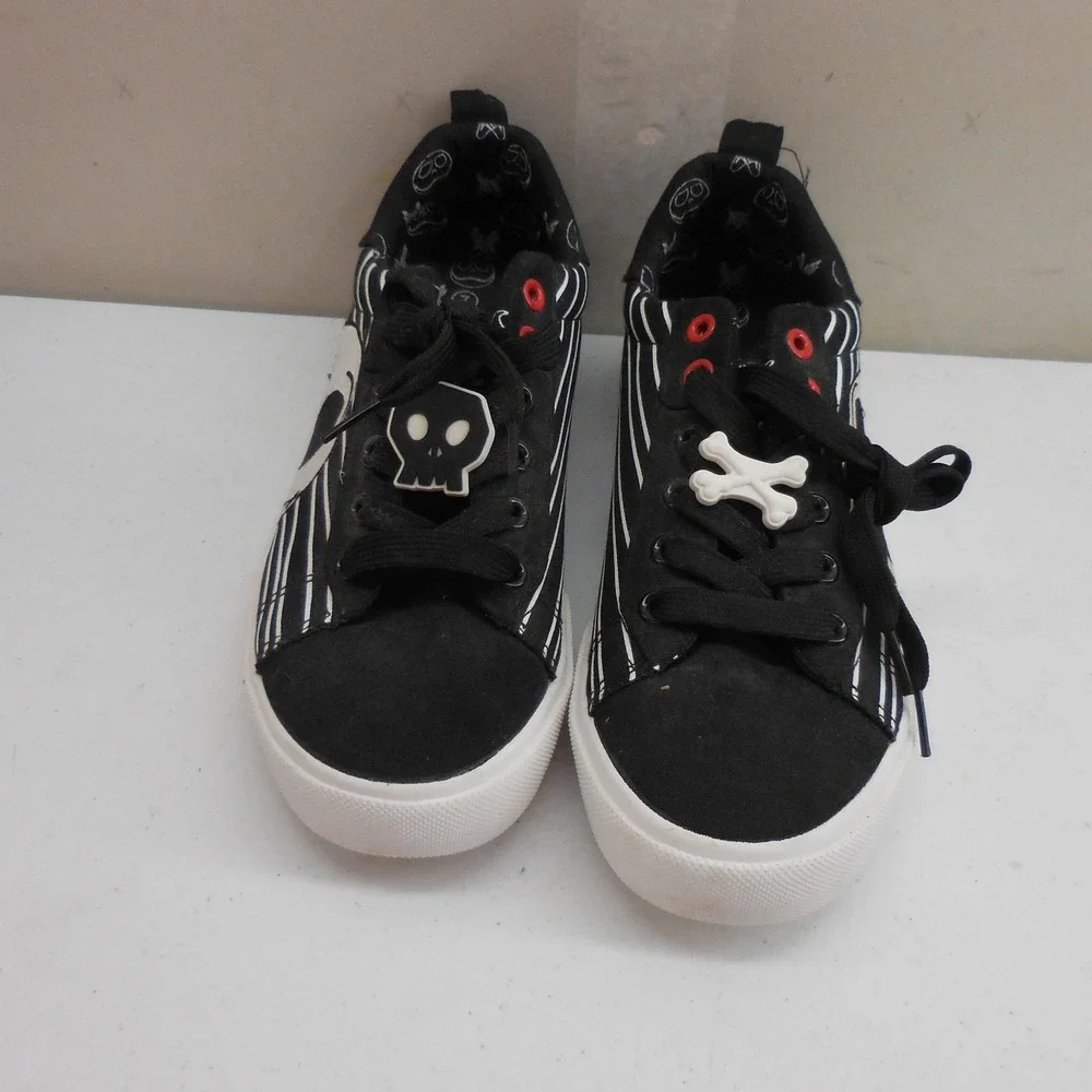 Ground Up Nightmare Before Christmas Jack Skellington Sneakers Black White Men 7